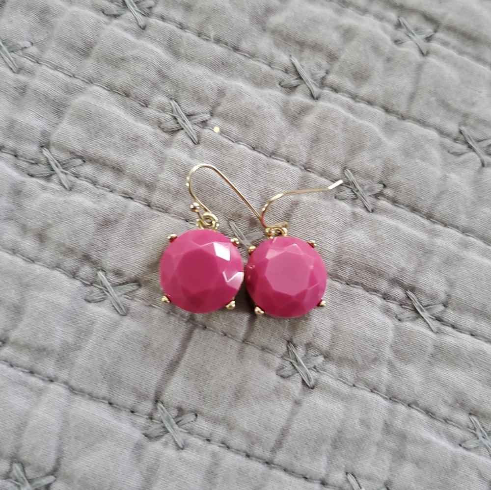 Pink dangle earrings
